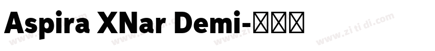 Aspira XNar Demi字体转换